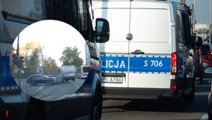 Policyjny furgon zignorował czerwone światło. Jest nagranie z wypadku w Bydgoszczy