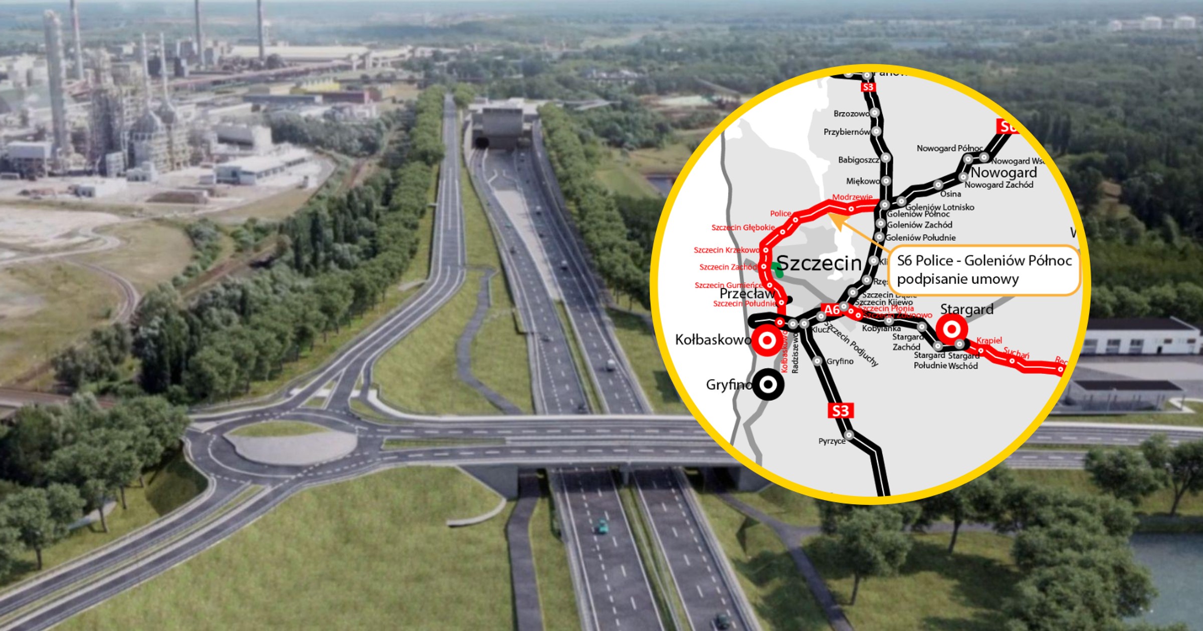 Wybudują najdłuższy tunel w Polsce. Nowy odcinek S6 pod Szczecinem