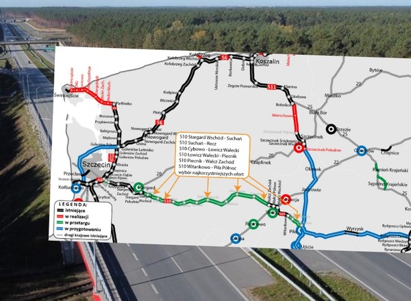 Bliżej budowy aż sześciu odcinków drogi S10. Na całą trasę przyjdzie nam jeszcze poczekać [MAPA]