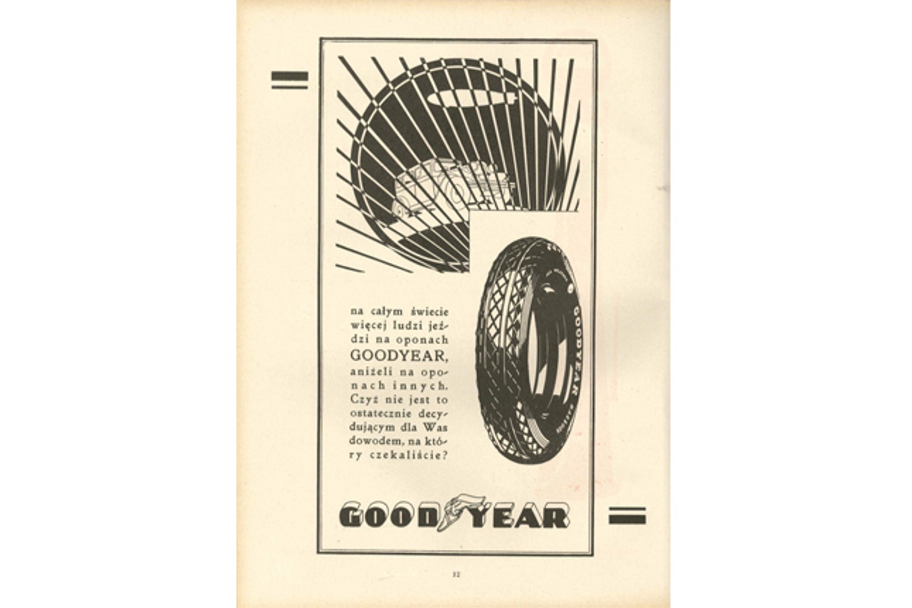 Goodyear: reklamy retro z lat 30.