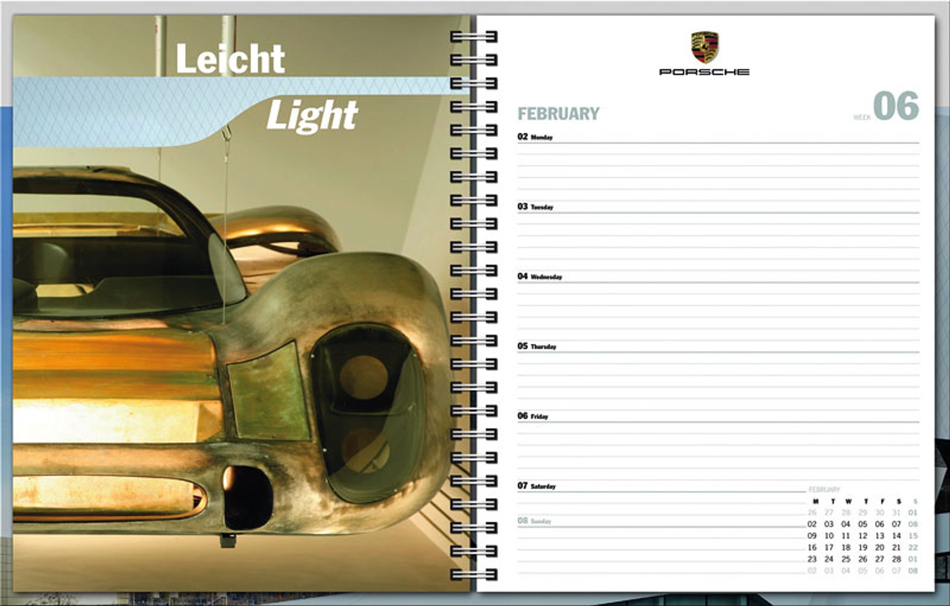 Kalendarze Porsche
