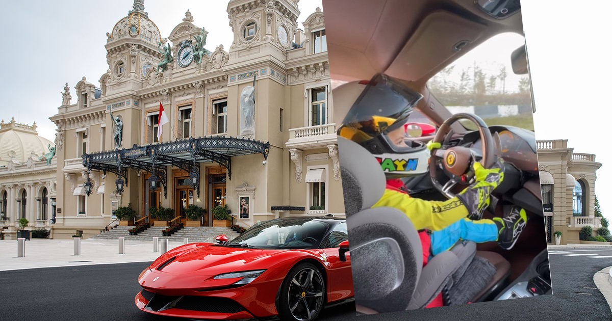 Trzylatek umie jeździć i kontrolować Ferrari
