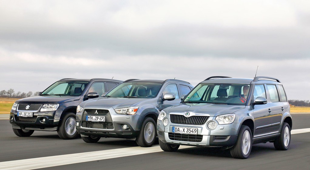 Skoda Yeti kontra Suzuki Grand Vitara i Mitsubishi ASX: suv-y na tropach Yeti