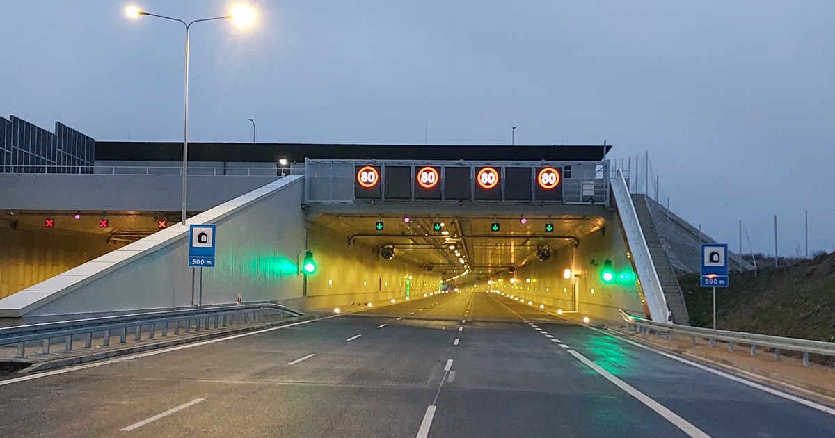 S52 Północna Obwodnica Krakowa - wlot tunelu