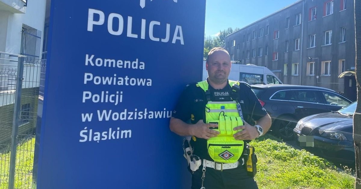 Policjant rozpoznał go od razu. Zrobił to, co trzeba