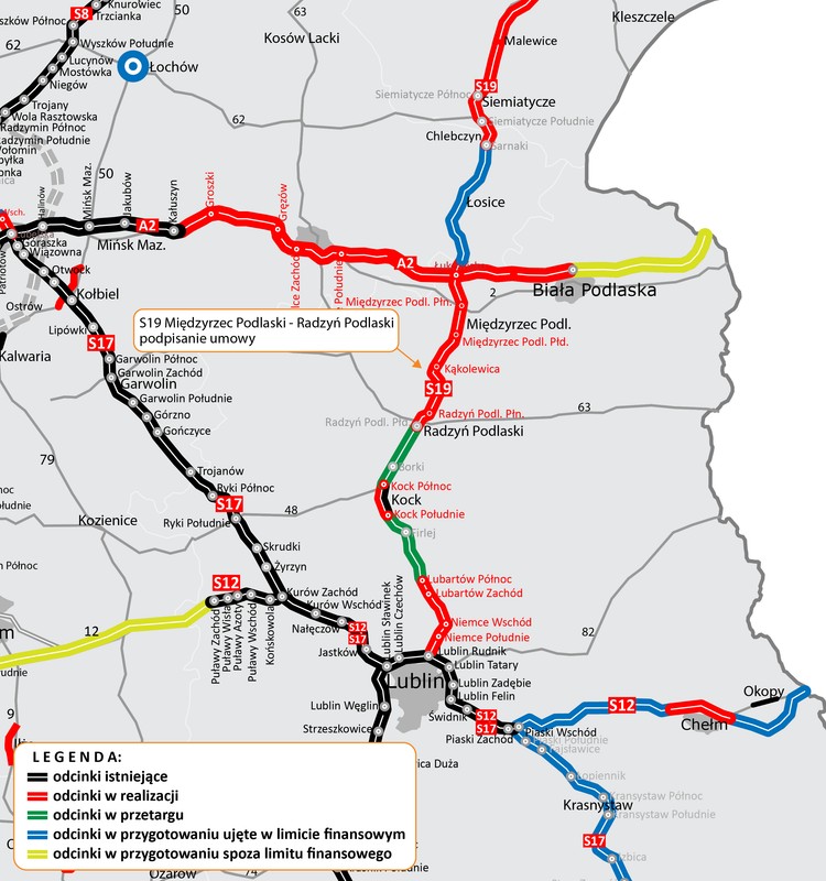 Droga S19 Via Carpatia Międzyrzec Podlaski - Radzyń Podlaski