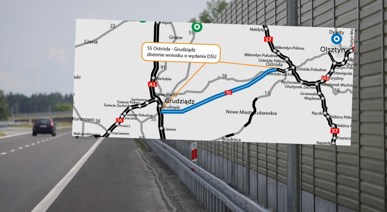 Prace przy budowie drogi S5 wchodzą w nowy etap. To będzie bardzo ważny odcinek