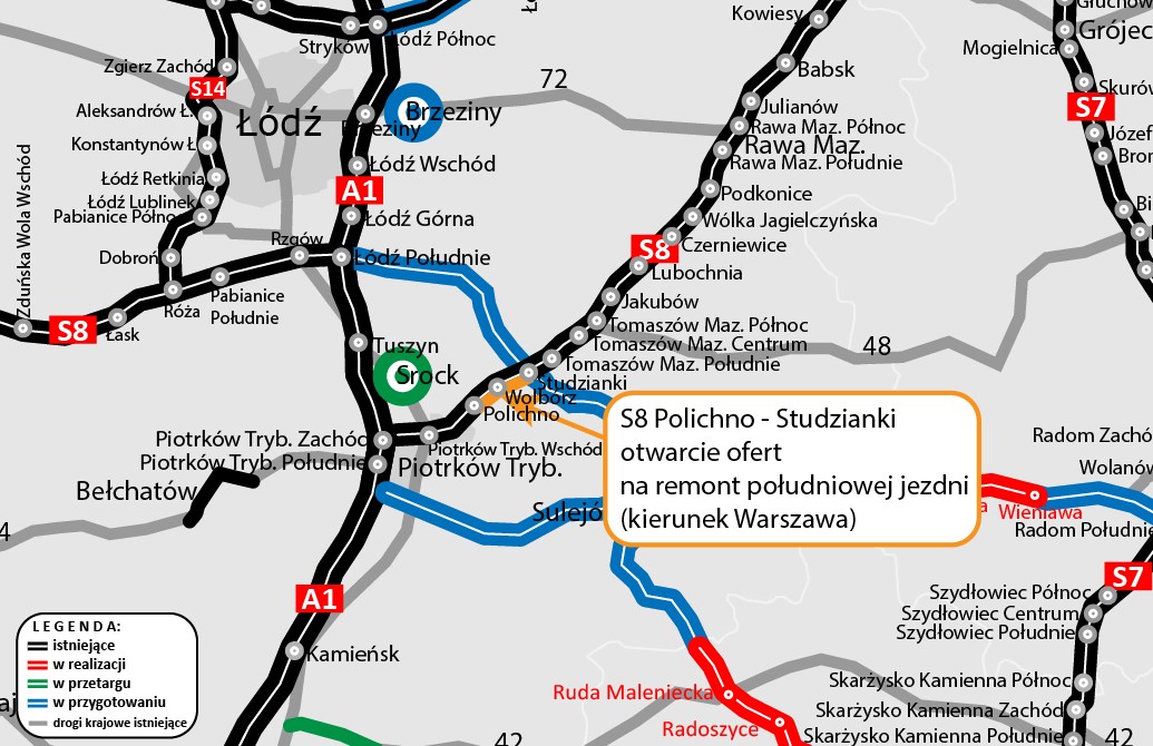 Remont S8 Polichno – Studzianki