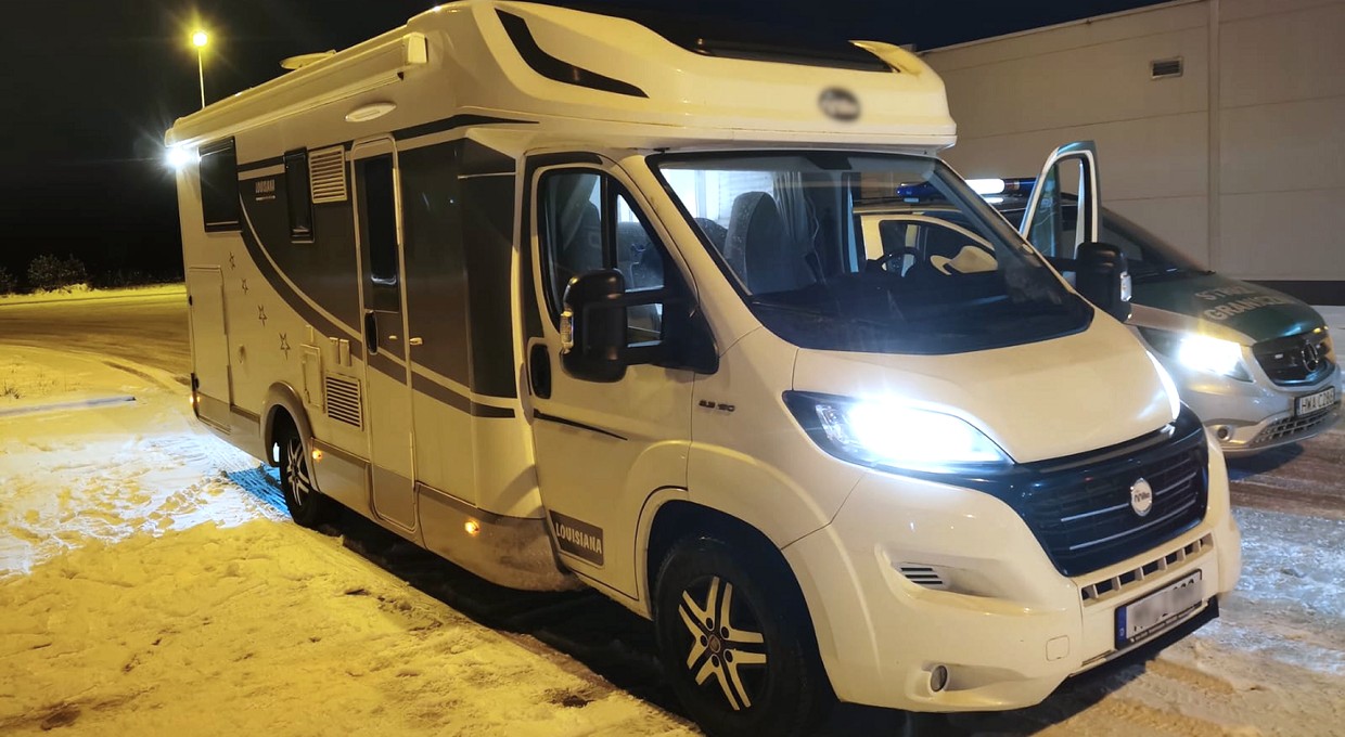 Mocny początek roku. Pierwszy pojazd odzyskany przez Straż Graniczną to kamper