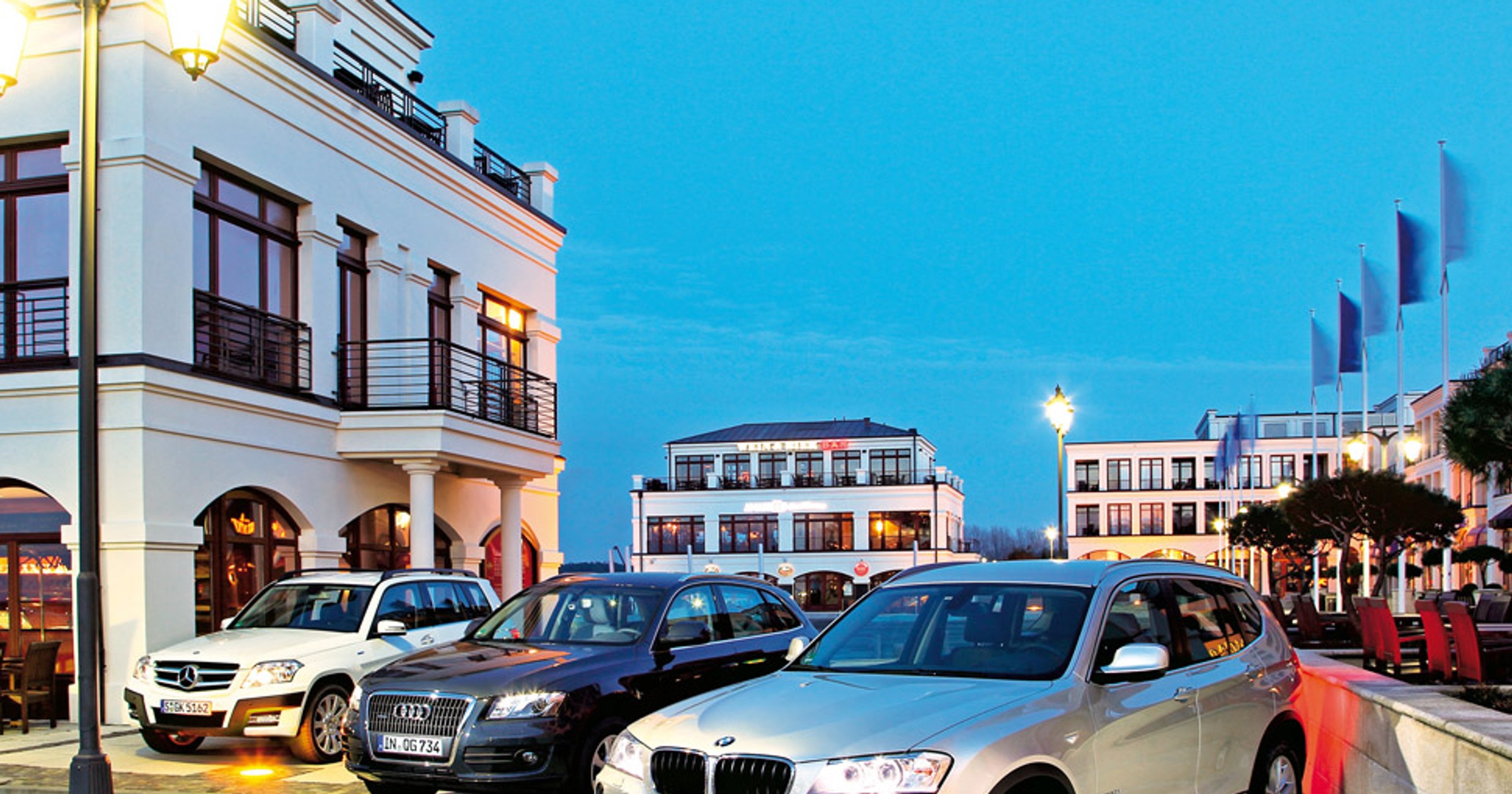 Mercedes GLK kontra Audi Q5 i BMW X3: SUV z automatem to czas relaksu