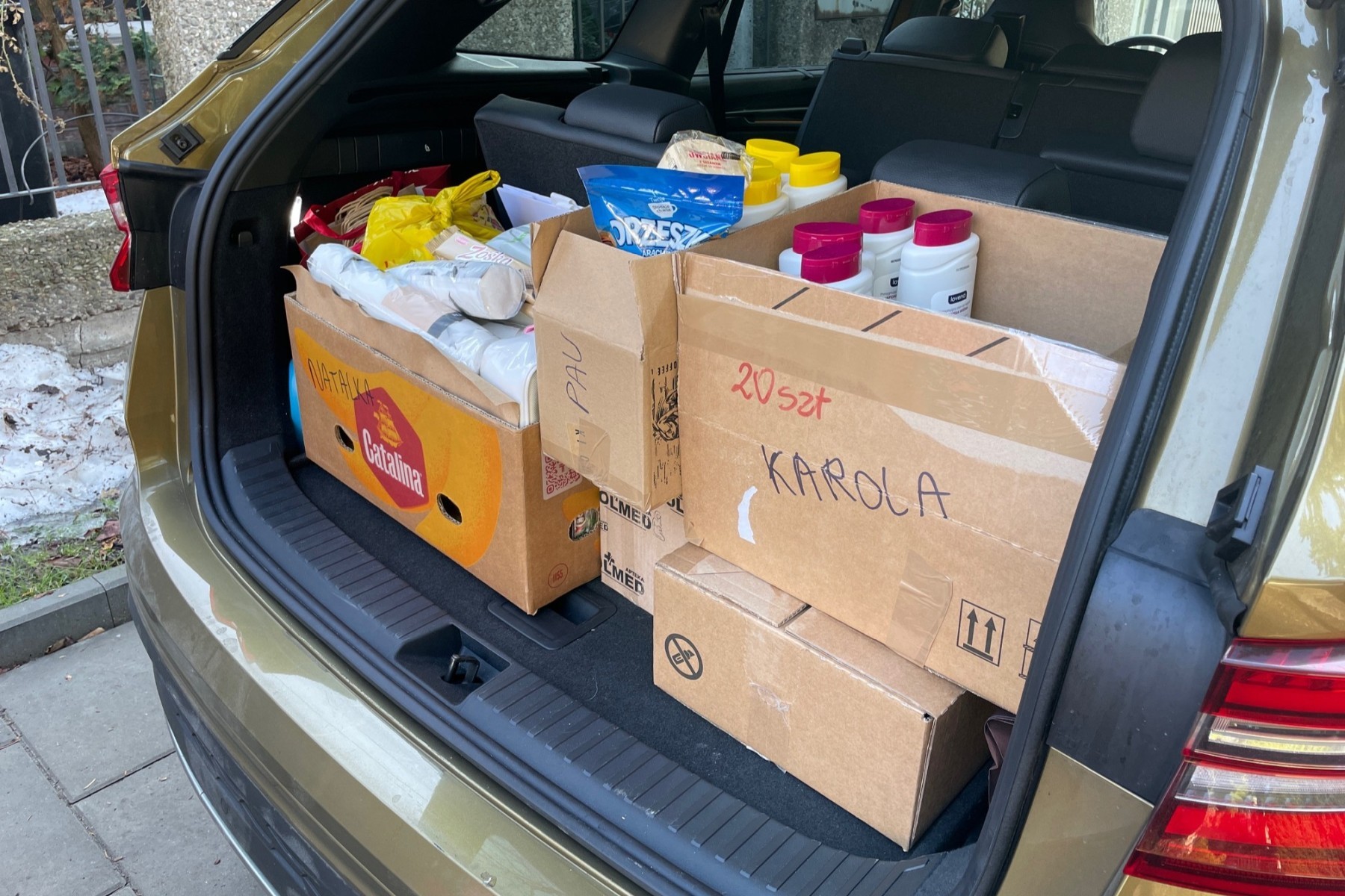 Nawet w 7-osobowej konfiguracji Kodiaq ma jeszcze spory bagażnik (tu dowód)