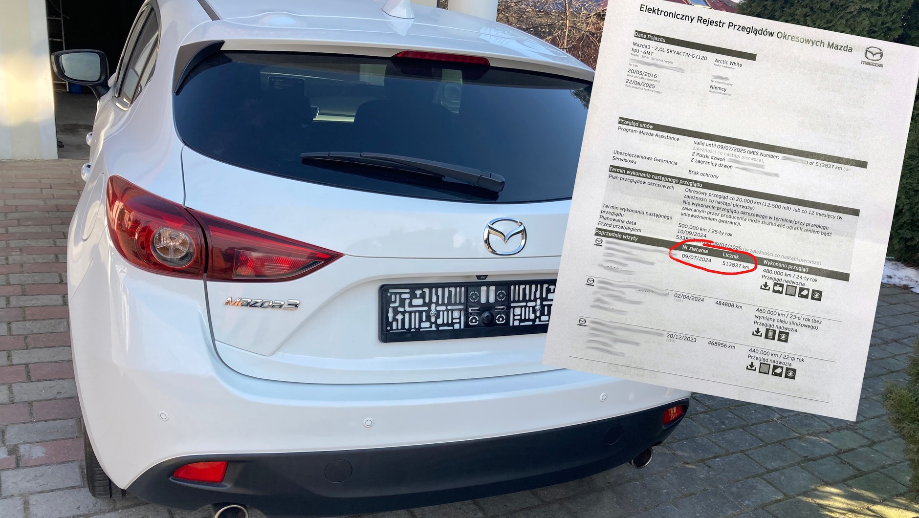 Mazda 3 "odmłodzona" o ponad 330 tys. km