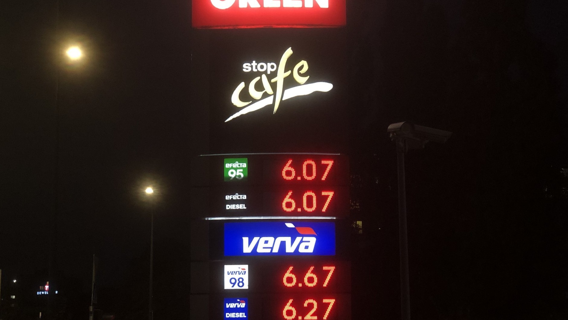 Ceny na stacjach Orlen – Warszawa, 19 października
