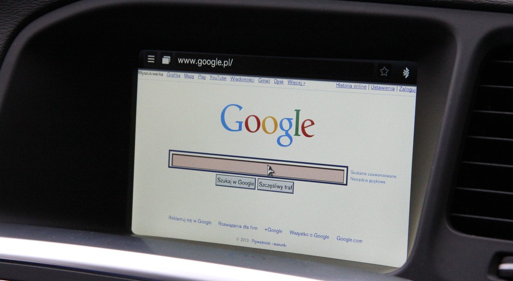 Google w Volvo Sensus