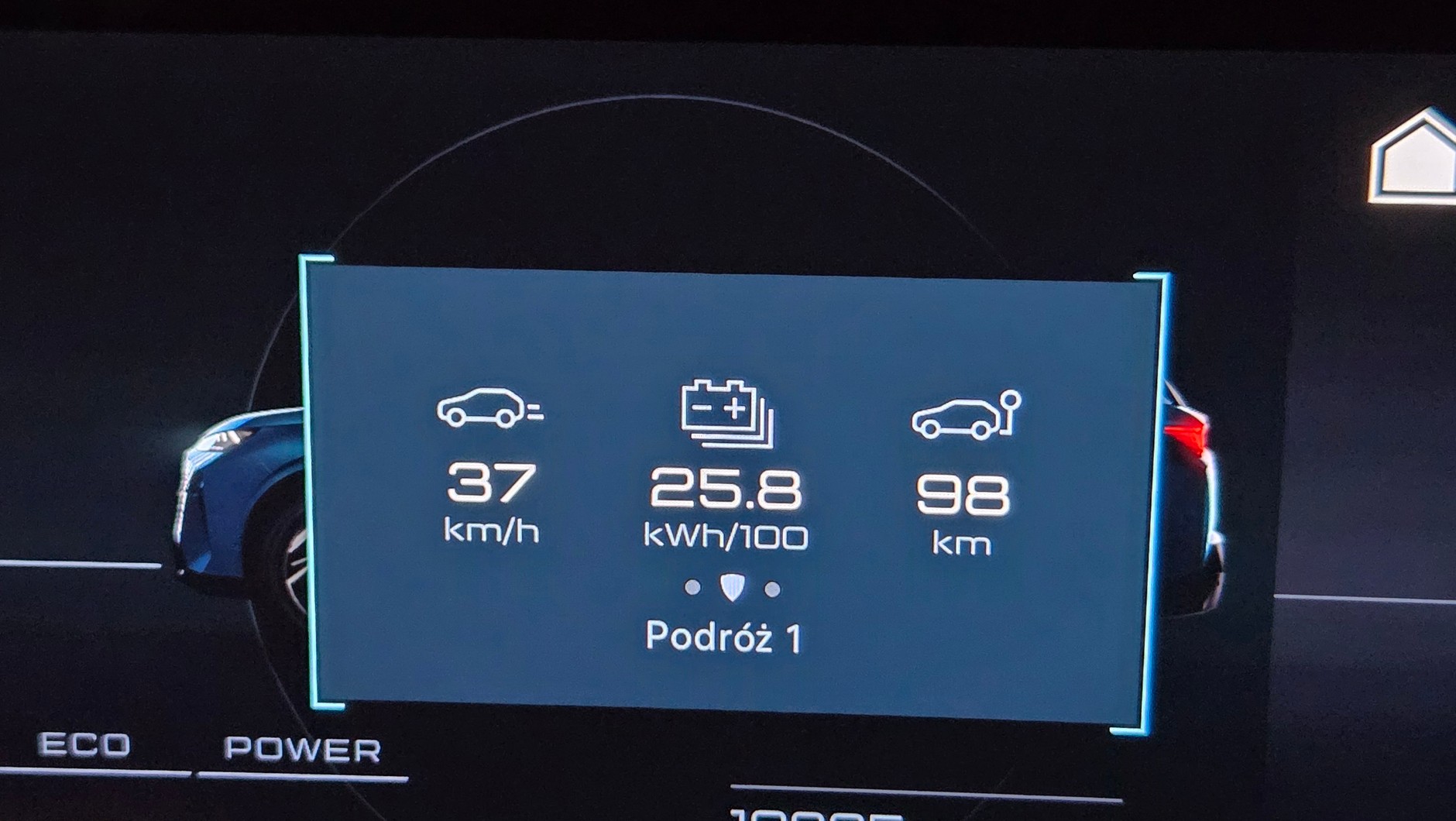 Zużycie energii ustabilizowało mi się na znacznie niższym poziomie - 25,8 kWh na 100 km
