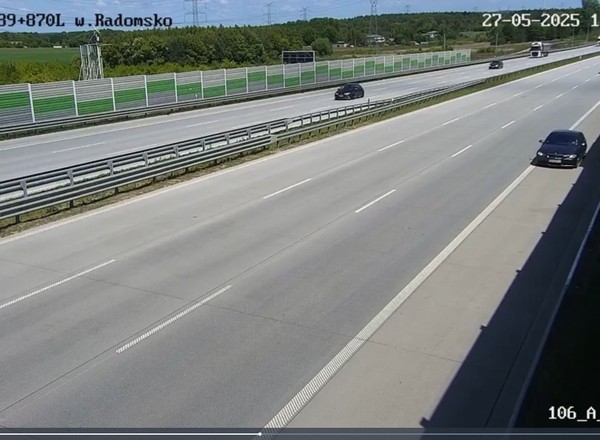 Jechał autostradą A1 pod prąd. Minął wiceministra i "szedł do Gdańska"