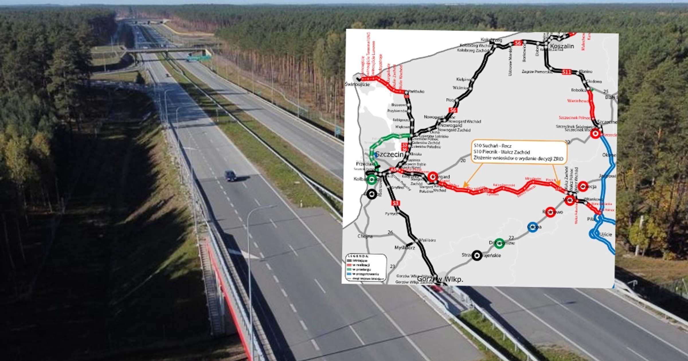 Drogowcy złożyli wnioski o wydanie decyzji ZRID dla dwóch odcinków drogi S10