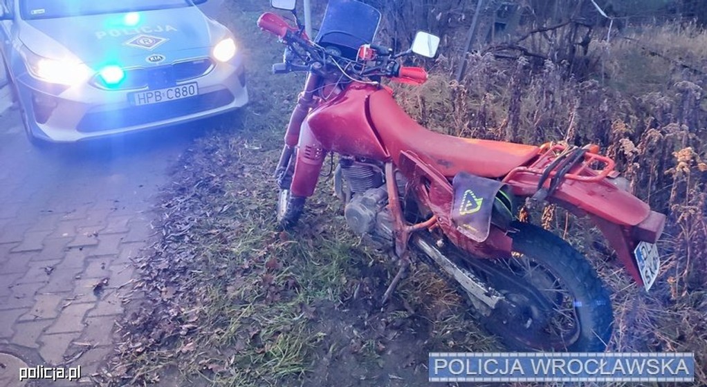 Pościg za motocyklistą ulicami Wrocławia