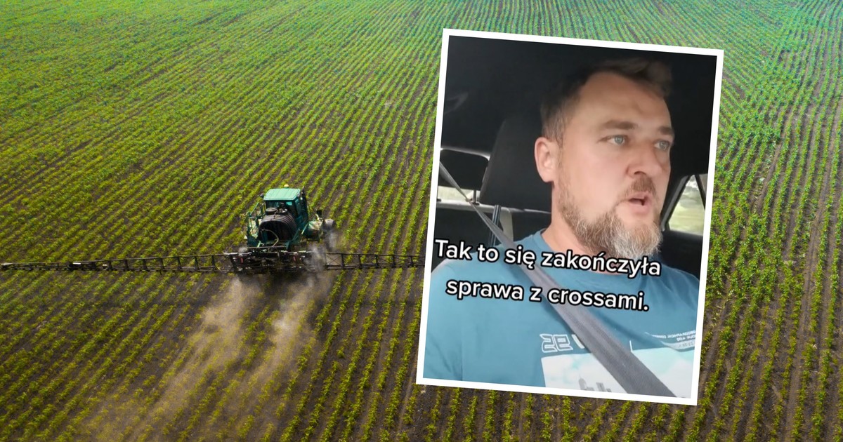 Crossowcy jeździli po jego obsianym polu. Znalazł na nich sposób (Screen: TikTok/@andrzej.urbanek)