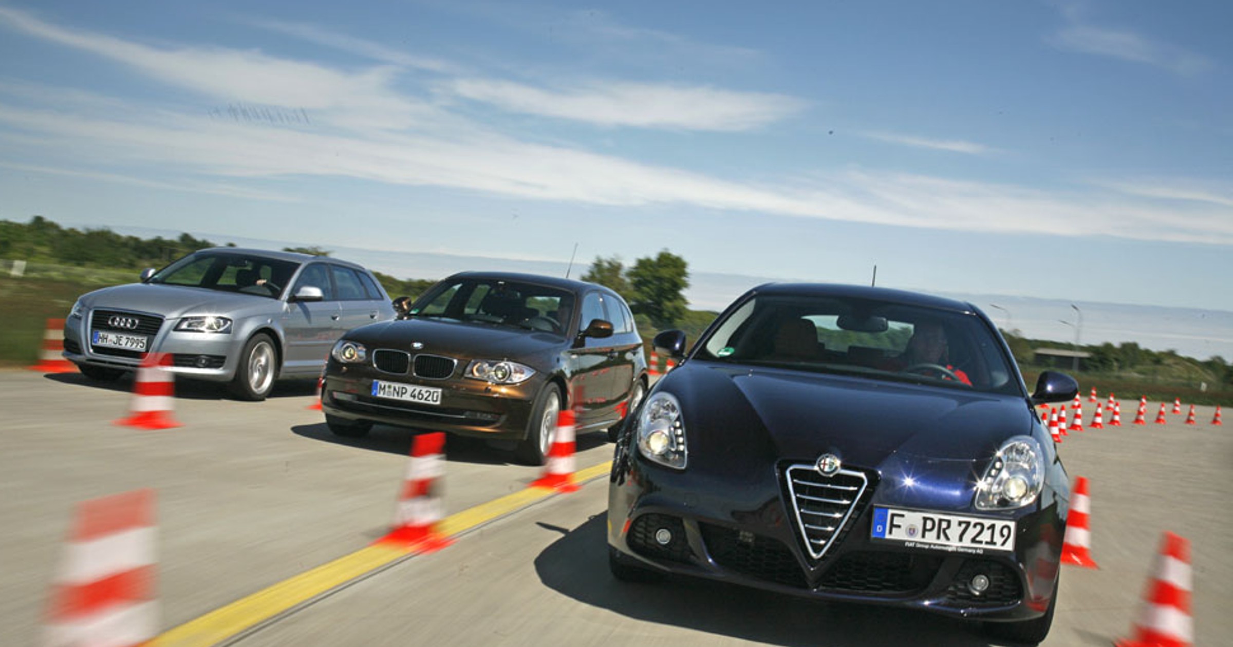 Włoszka i... niemieccy podrywacze?  Czyli - Alfa Romeo Giulietta kontra Audi A3 Sportback i BMW 116i