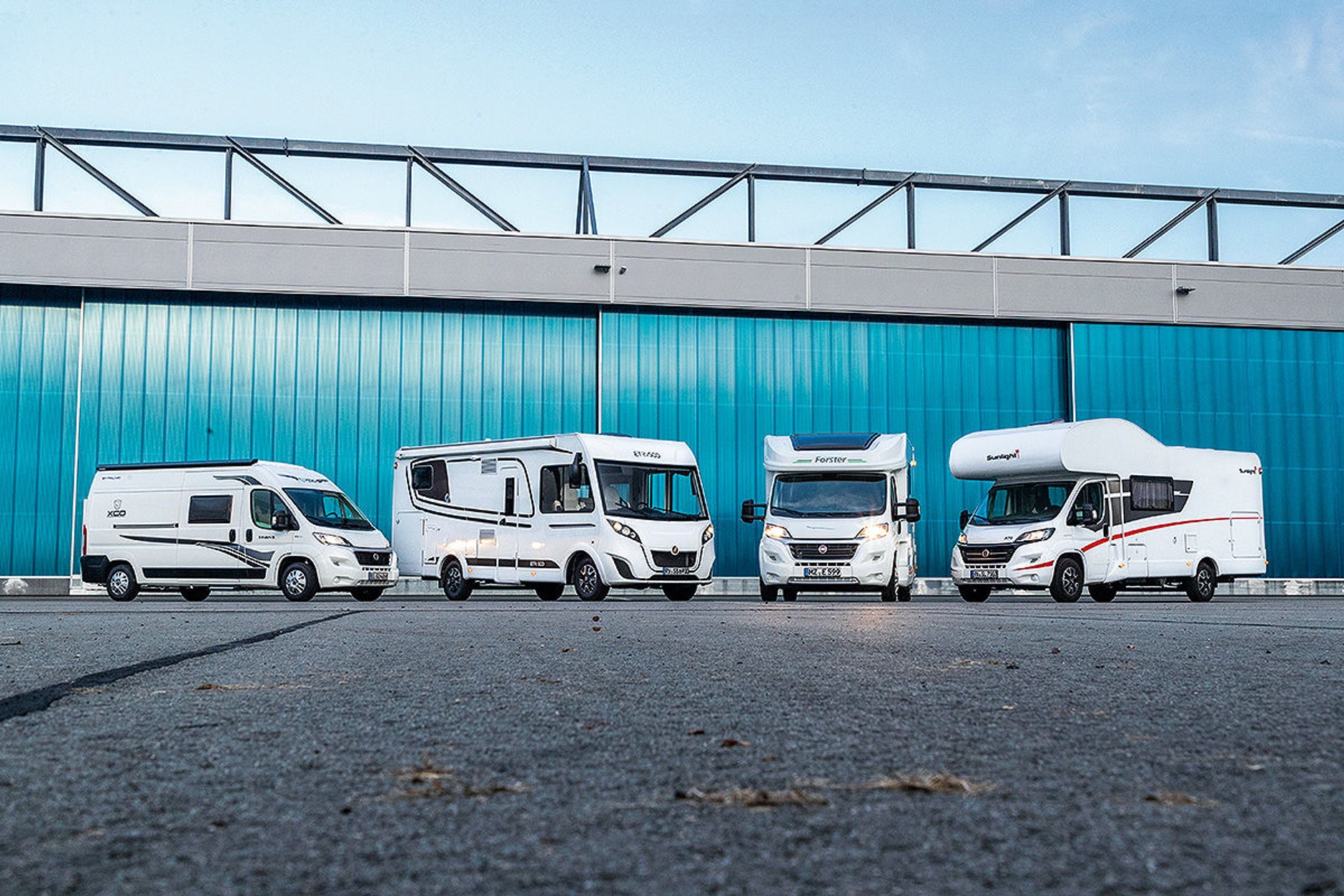 Porównanie czterech rodzajów kamperów