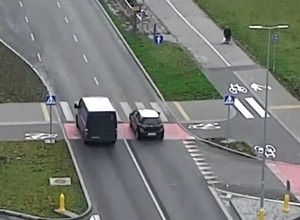 Kontrola policyjna - za pomocą drona monitorowali bydgoskie ulice [Nagranie]