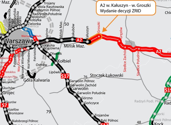Autostrada A2: nowy odcinek pomiędzy węzłami Kałuszyn i Groszki