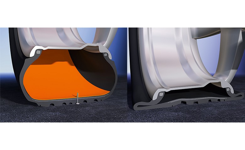 Opona z warstwą uszczelniającą