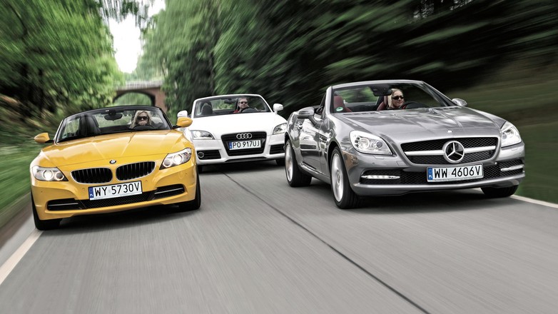 Porównanie roadsterów: Audi TT, BMW Z4, Mercedes SLK