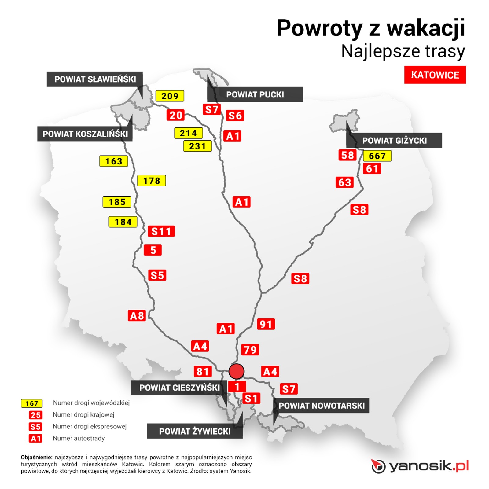 Najlepsze trasy do Katowic