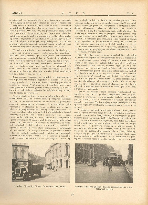 Jak jeżdżono w latach 30.?