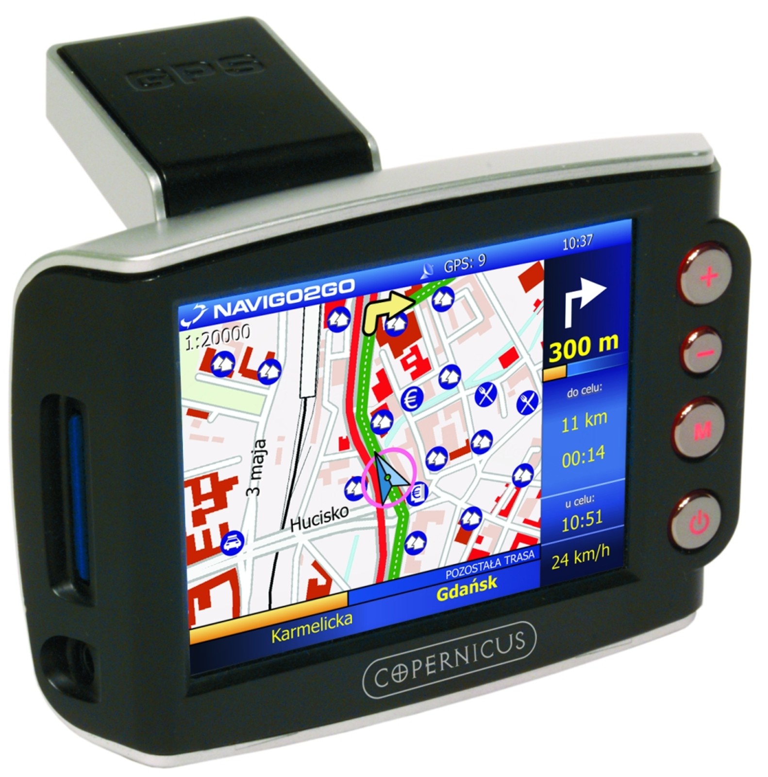 Copernicus i jego pierwsza nawigacja. Już w chwili debiutu urządzenie było przestarzałe.