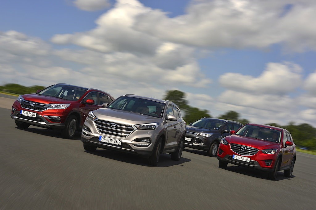 Ford Kuga, Honda CR-V, Hyundai Tucson, Mazda CX-5