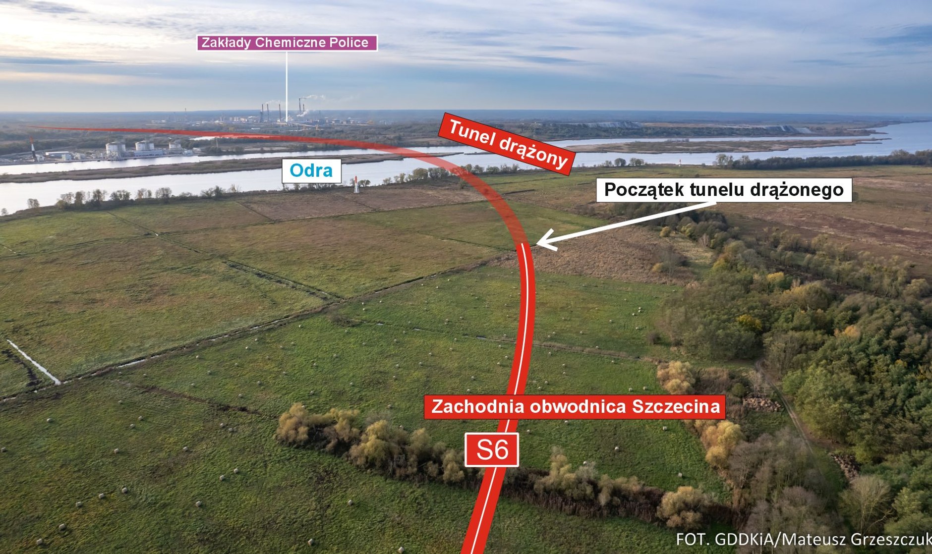 Droga S6 tunel pod Odrą