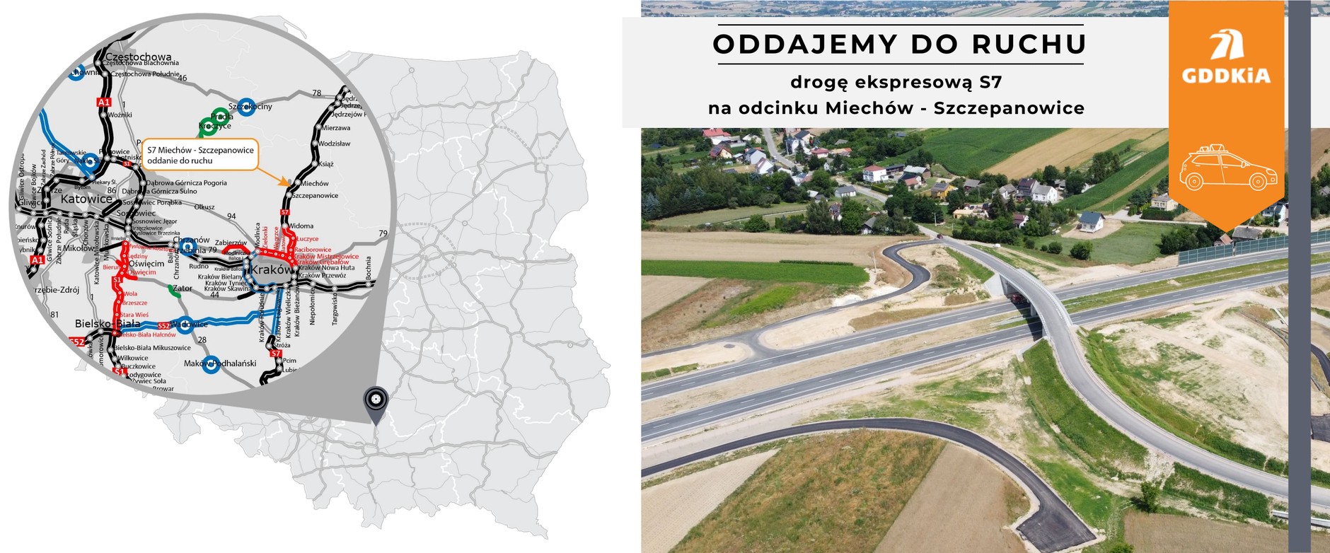 otwarcie S7 Miechów Szczepanowice