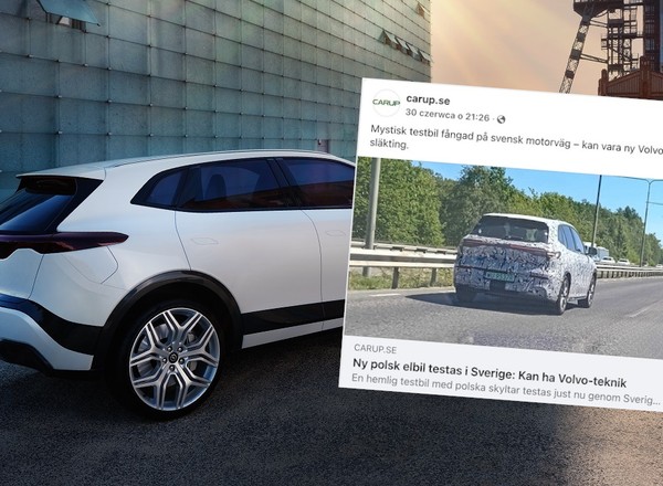 Tajemniczy elektryk z Polski przyłapany na autostradzie w Szwecji. Czy to Izera?