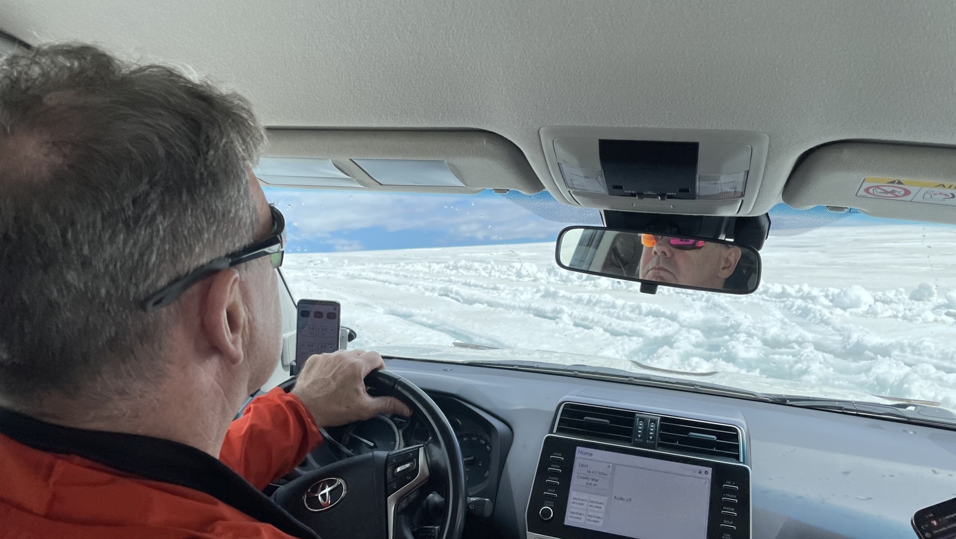 Wjazd na lodowiec Langjökull na Islandii