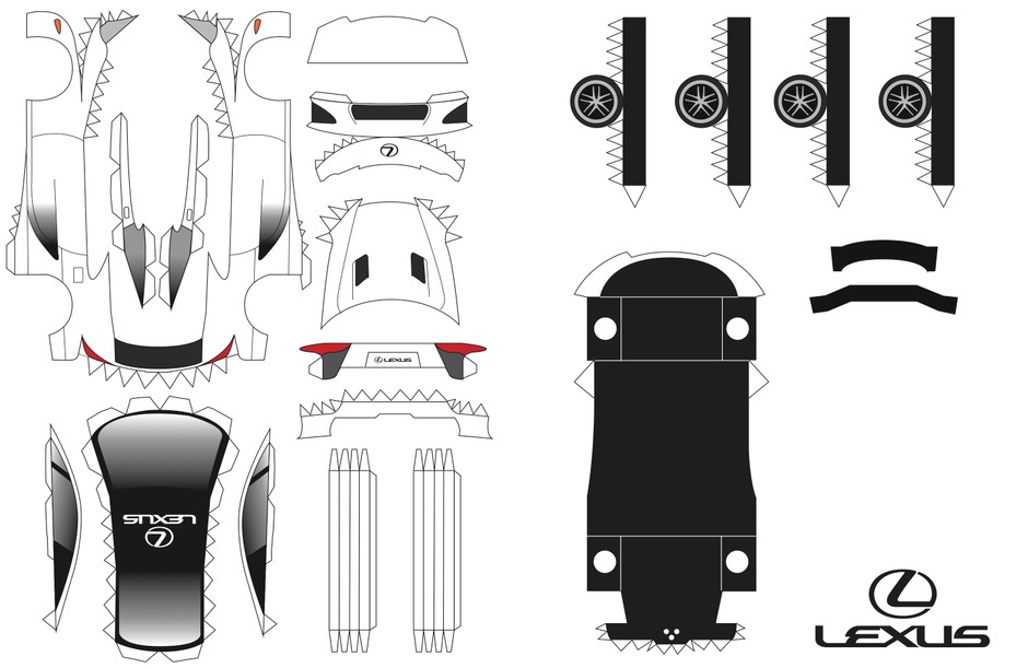 Lexus LFA – origami