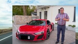 Zbigniew Stonoga zaczął testować auta. Zaczął od Audi R8 RWD na YouTube [WIDEO]