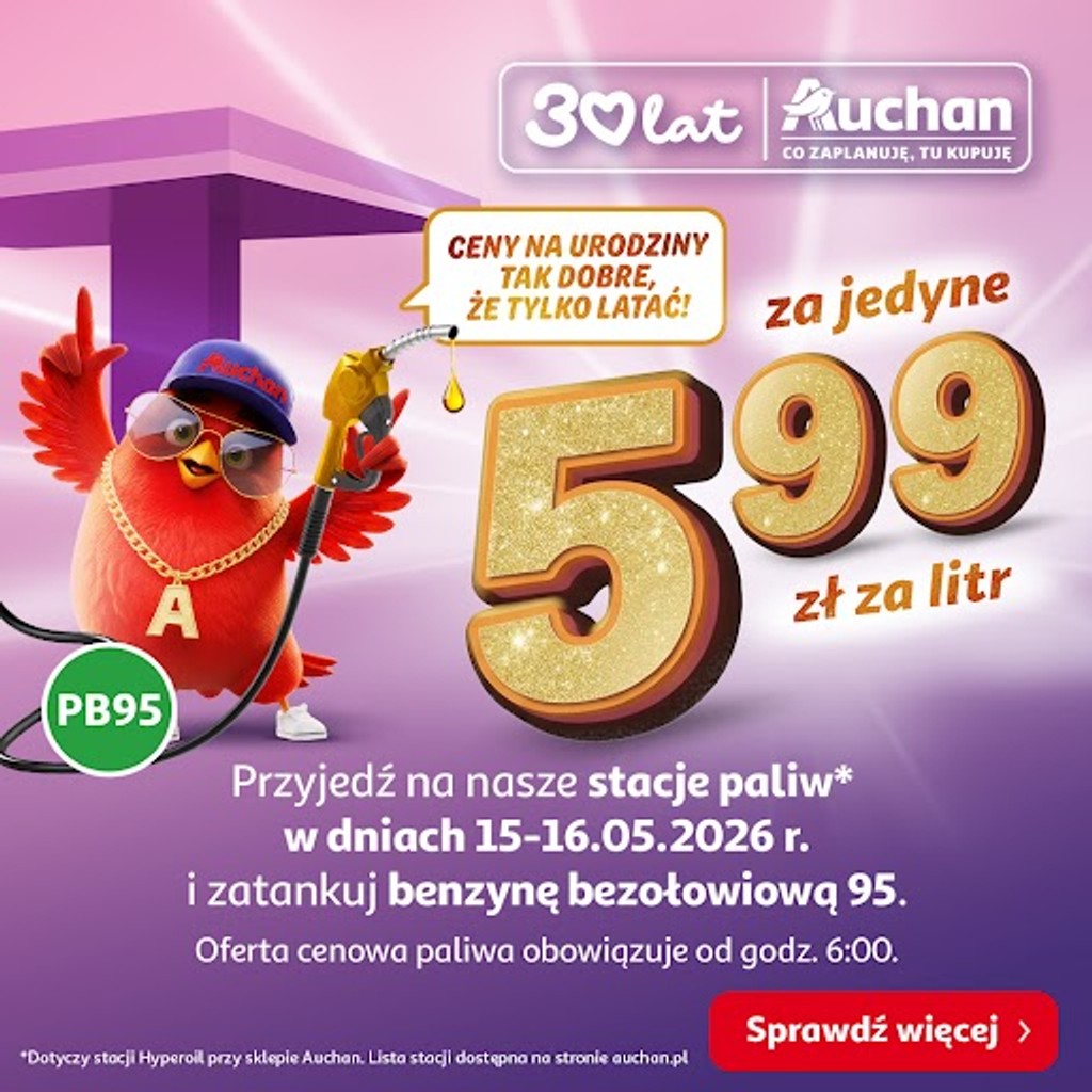 Promocja na paliwa w Auchan
