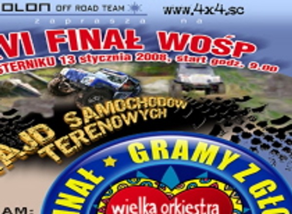 WOŚP 2008: zapraszamy na rajd off-roadowy do Kryspinowa