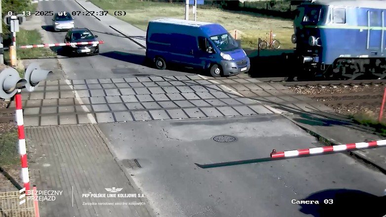 Przyłęk Duży - wypadek na przejeździe kolejowym