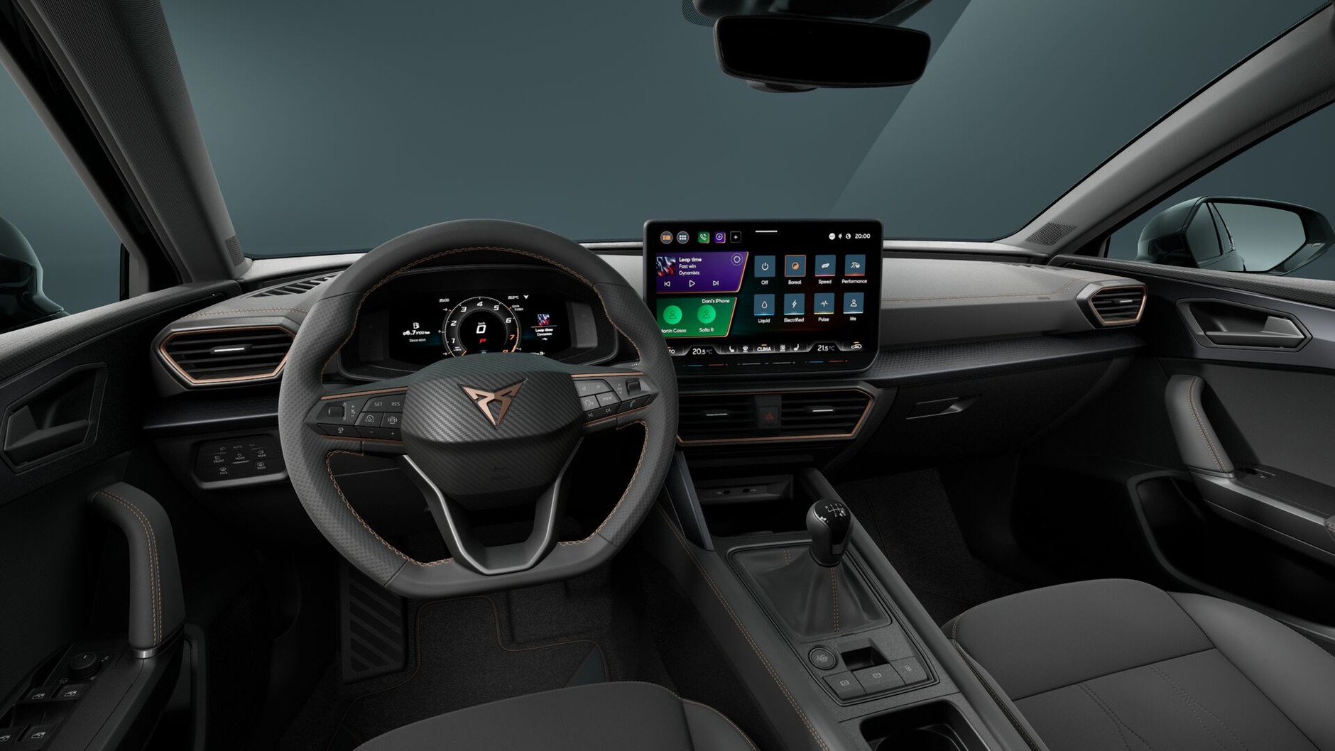 Cupra Leon 1.5 TSI — zrzut ekranu z konfiguratora