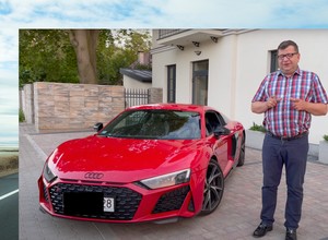 Zbigniew Stonoga zaczął testować auta. Zaczął od Audi R8 RWD na YouTube [WIDEO]
