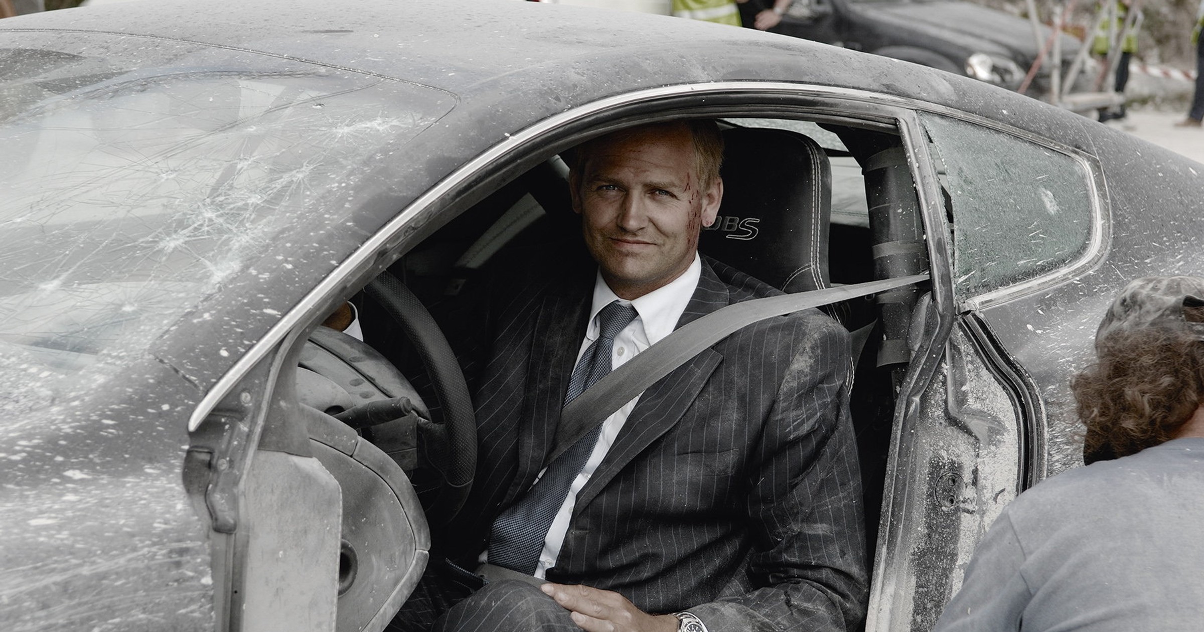 Ben Collins na planie filmu o agencie 007