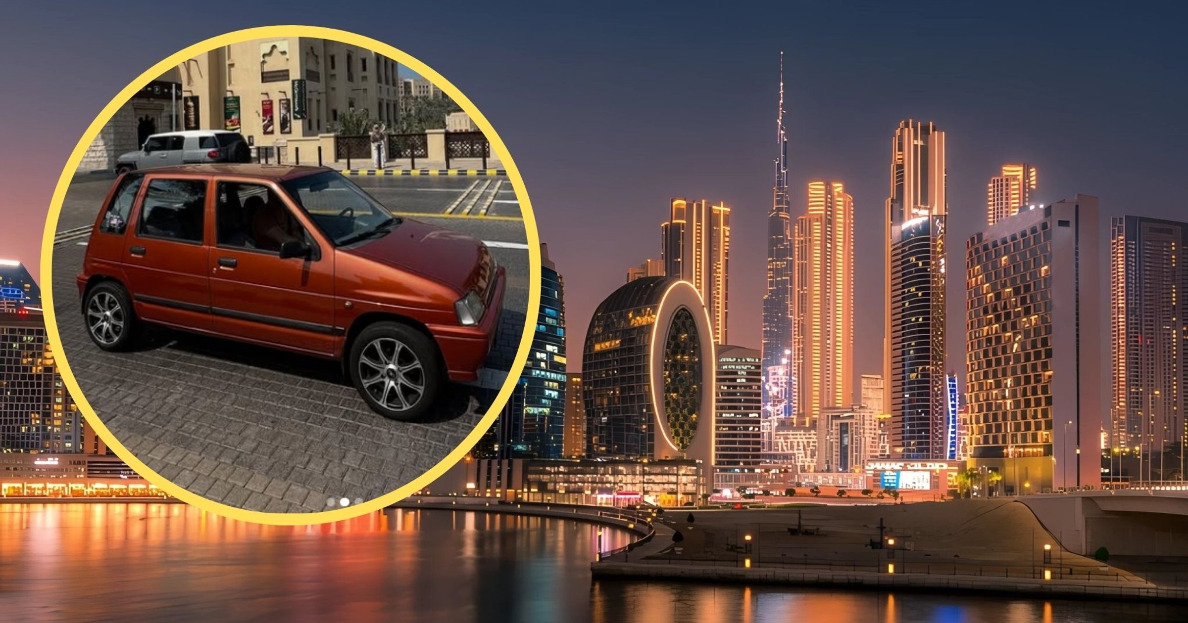 Podróżnicy z Gdyni zwiedzali Dubaj w Daewoo Tico (screen: Instagram / tico_trip.usa)