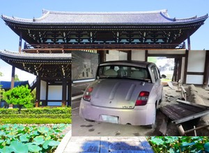 Nie sprawdził, na jakim jest biegu. Zniszczył najstarszą toaletę w Japonii
