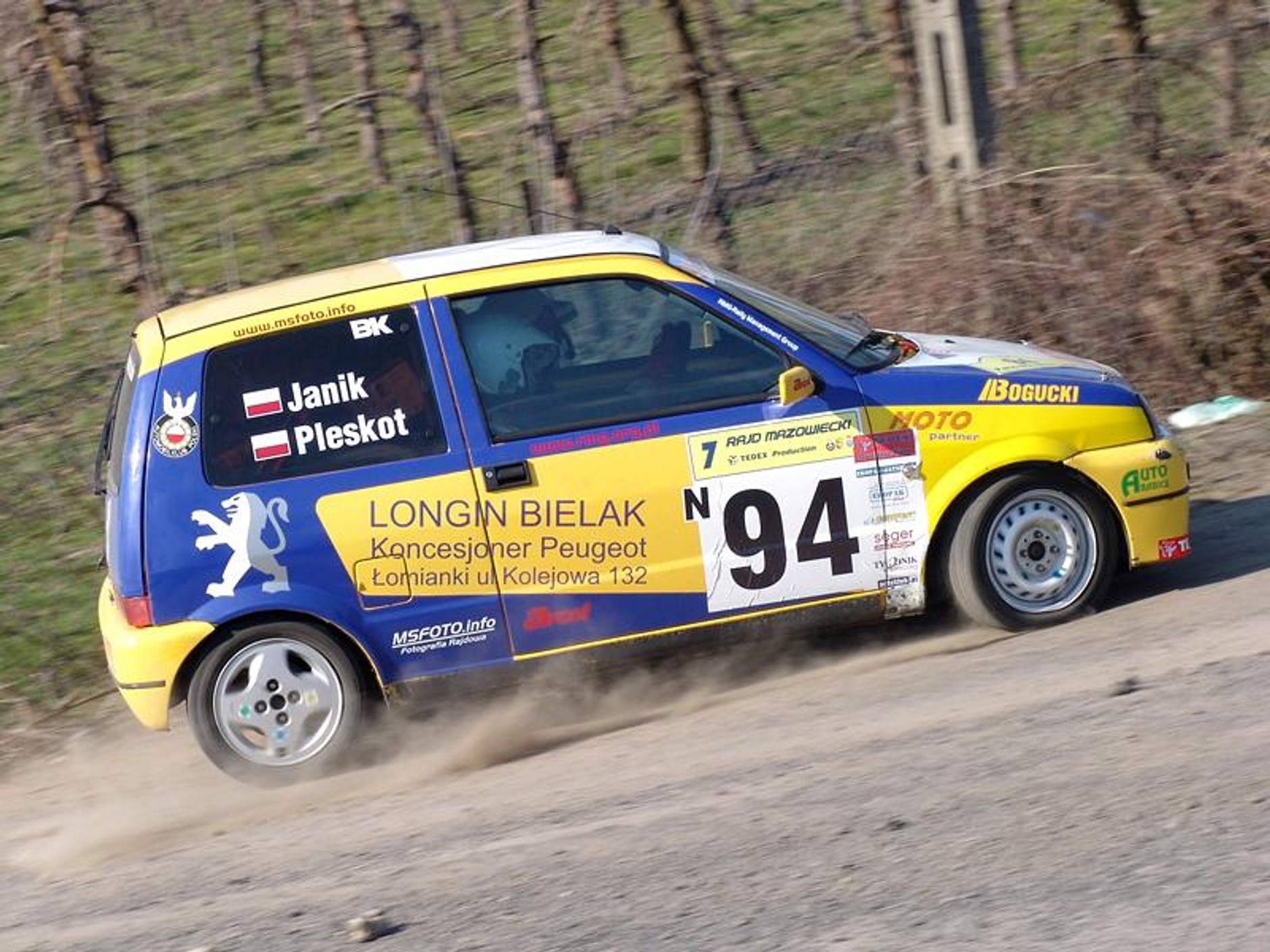 Rajd Mazowiecki 2007: Maciejewski królem wiosny (fotogaleria)