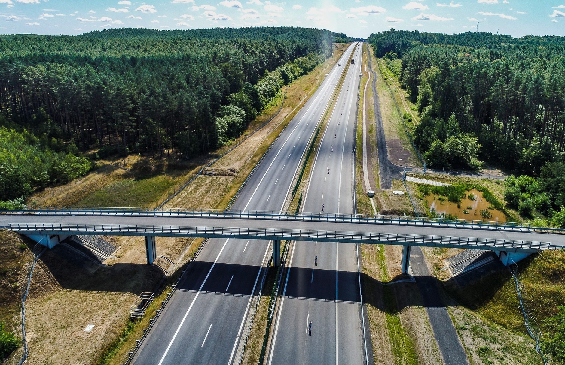 Autostrada A18 w kierunku Wrocławia