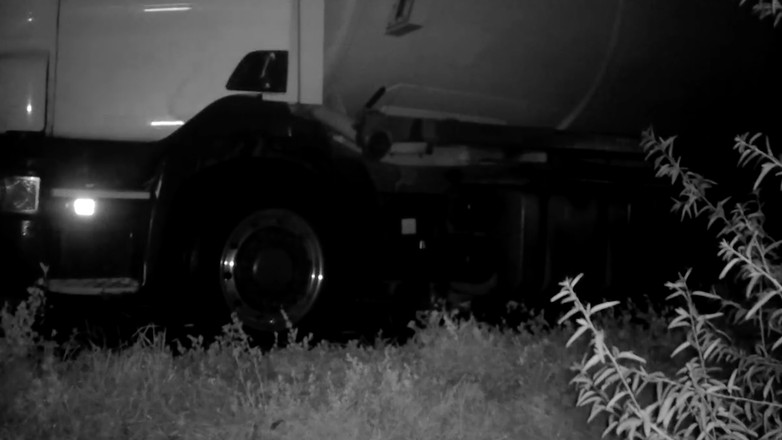 Kierowca cysterny wpadł w zastawioną fotopułapkę